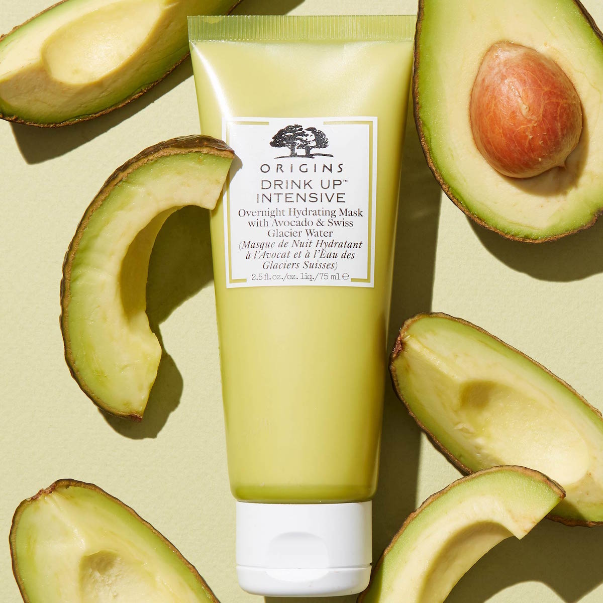 DRINK UP&trade; INTENSIVE OVERNIGHT HYDRATING MASK WITH AVOCADO & GLACIER WATER 75ML